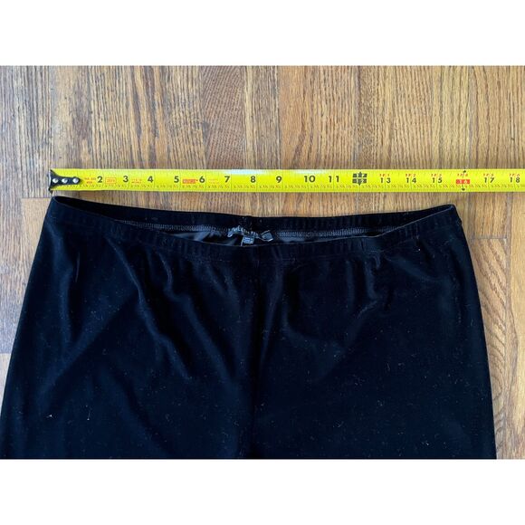 EILEEN FISHER Black Velvet Pants Trousers   Women's Size Large - Picture 7 of 9